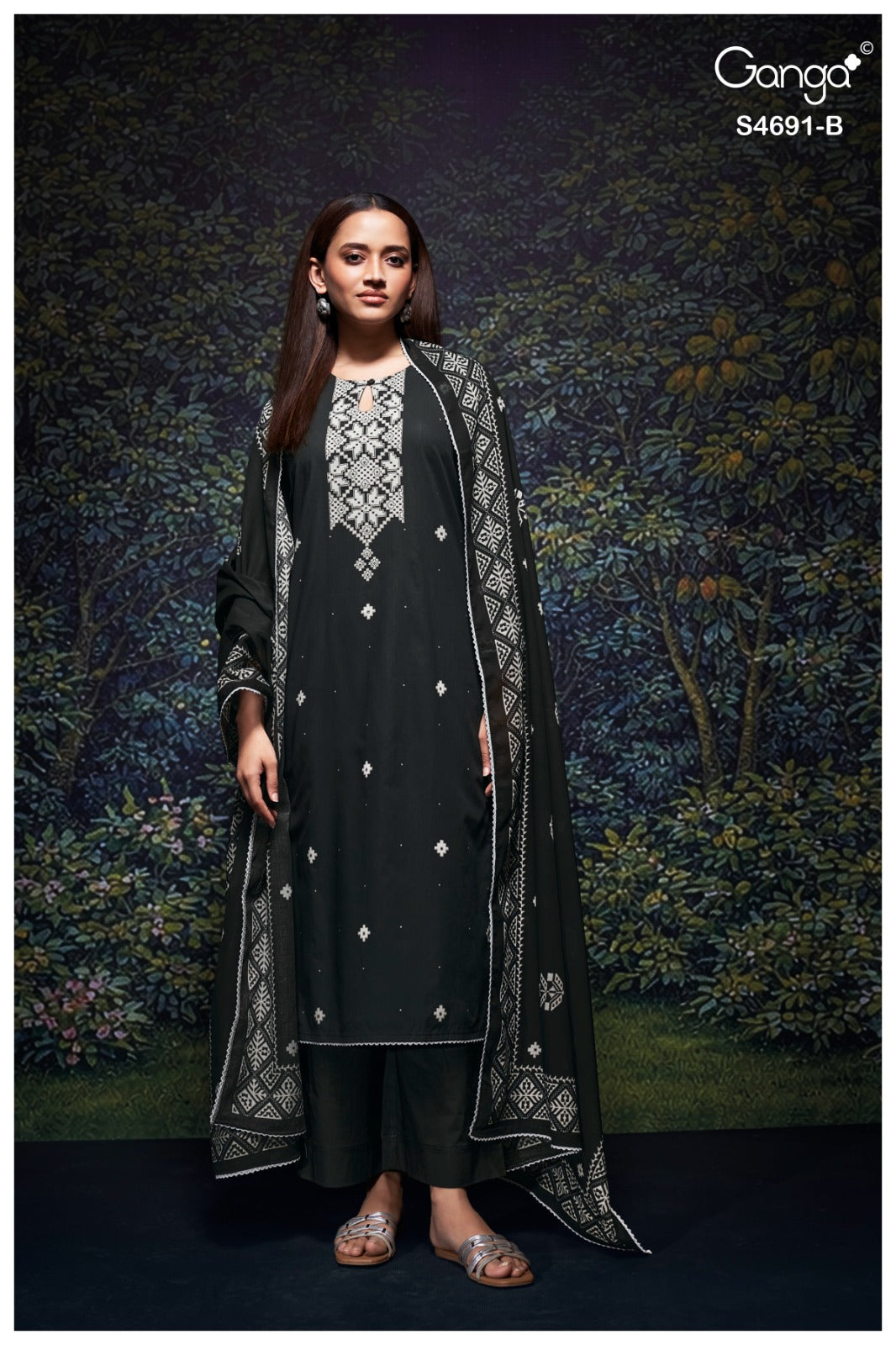 New Juvira 4691 Ganga Cotton Pant Style Suits Supplier Gujarat