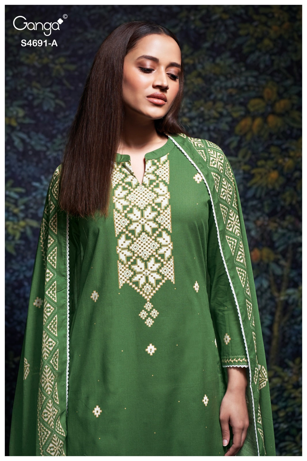 New Juvira 4691 Ganga Cotton Pant Style Suits Supplier Gujarat