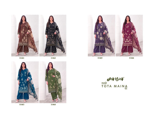 New Kahani Tota Maina Ki Jay Vijay Cotton Pant Style Suits Supplier Ahmedabad