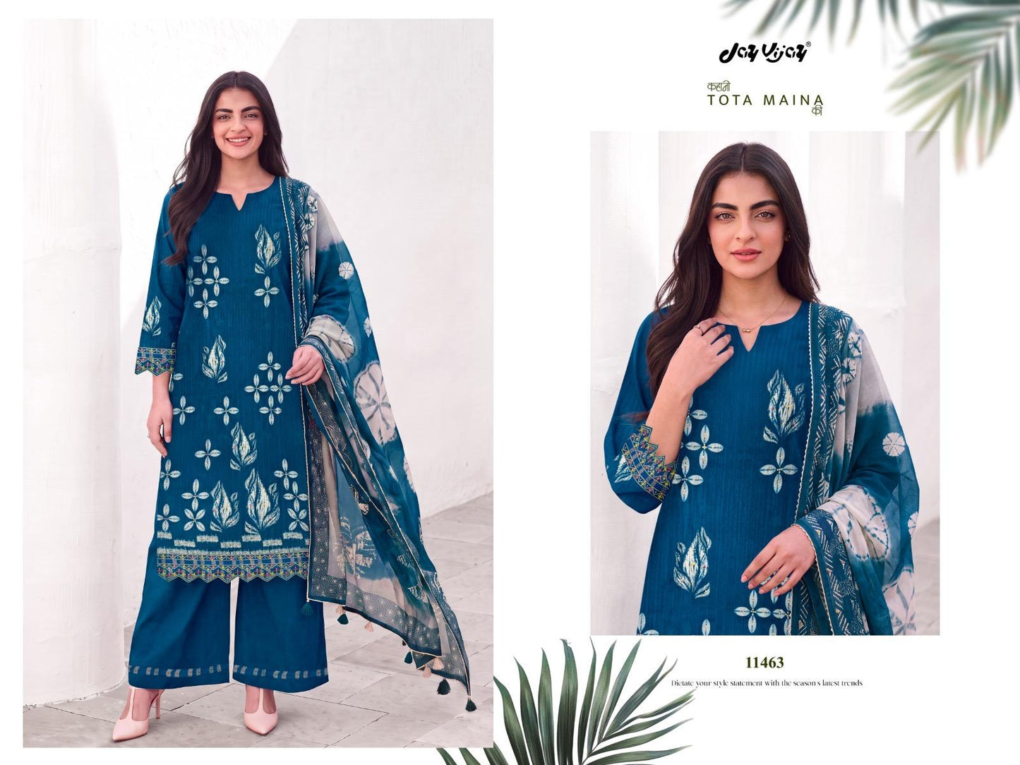 New Kahani Tota Maina Ki Jay Vijay Cotton Pant Style Suits Supplier Ahmedabad