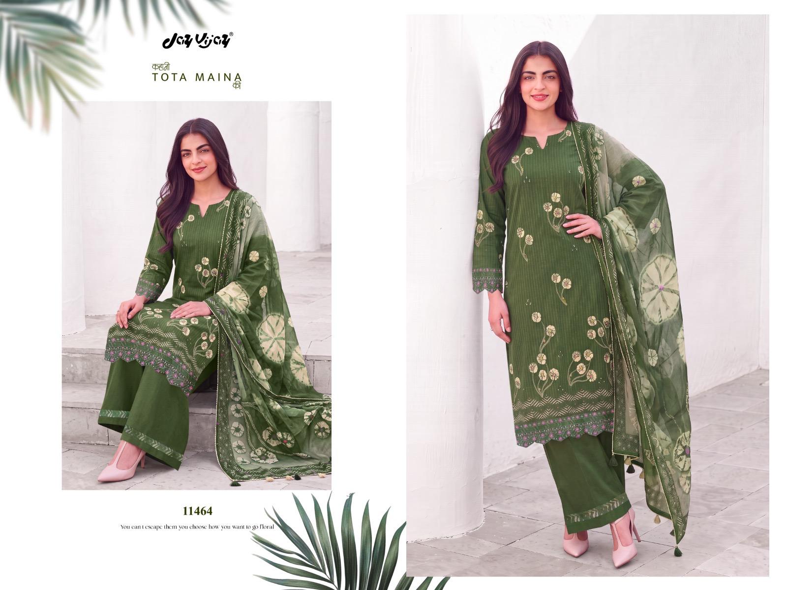 New Kahani Tota Maina Ki Jay Vijay Cotton Pant Style Suits Supplier Ahmedabad