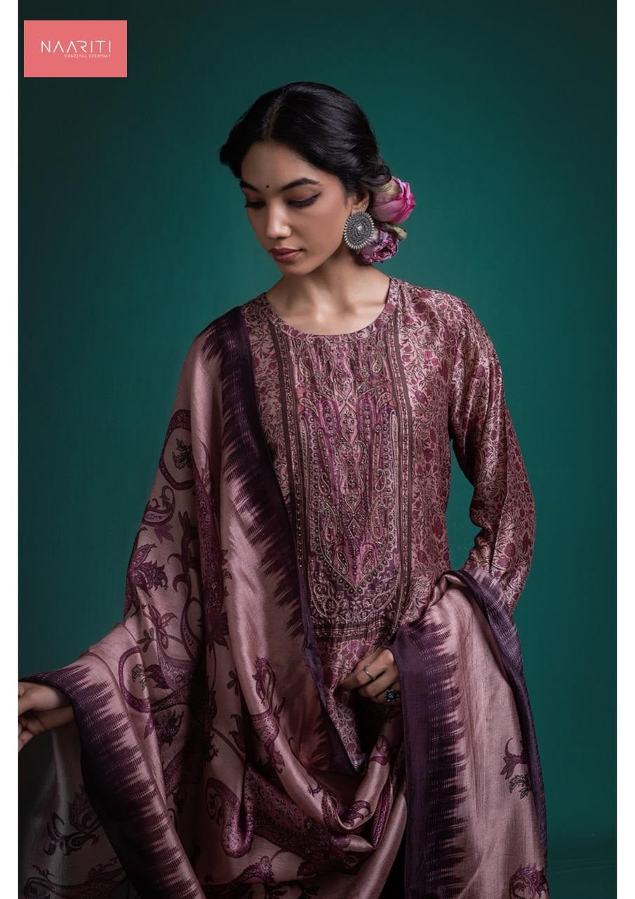 New Kalyani Naariti Pure Silk Pant Style Suits Wholesaler India