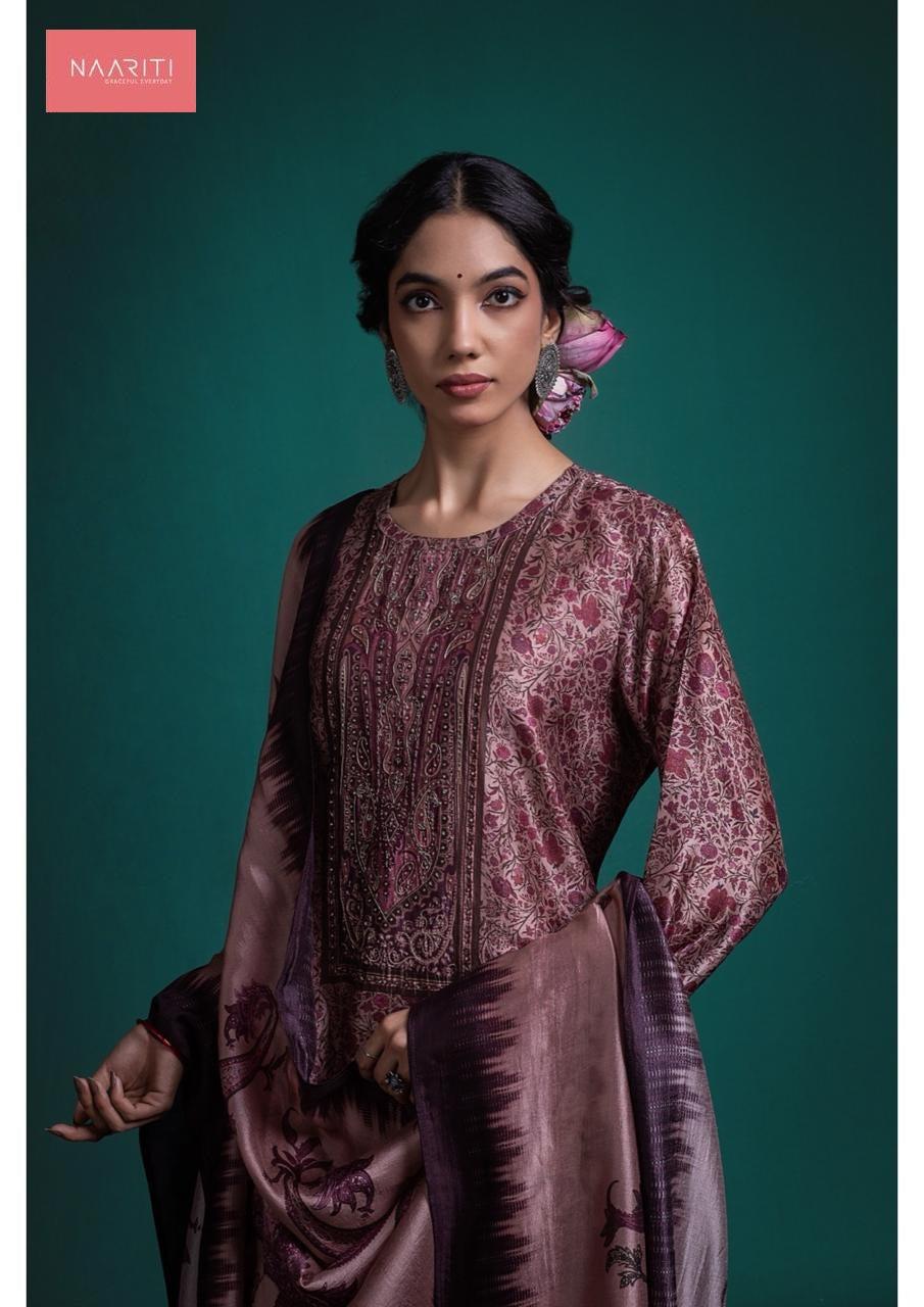 New Kalyani Naariti Pure Silk Pant Style Suits Wholesaler India