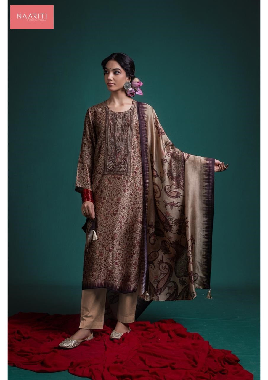 New Kalyani Naariti Pure Silk Pant Style Suits Wholesaler India