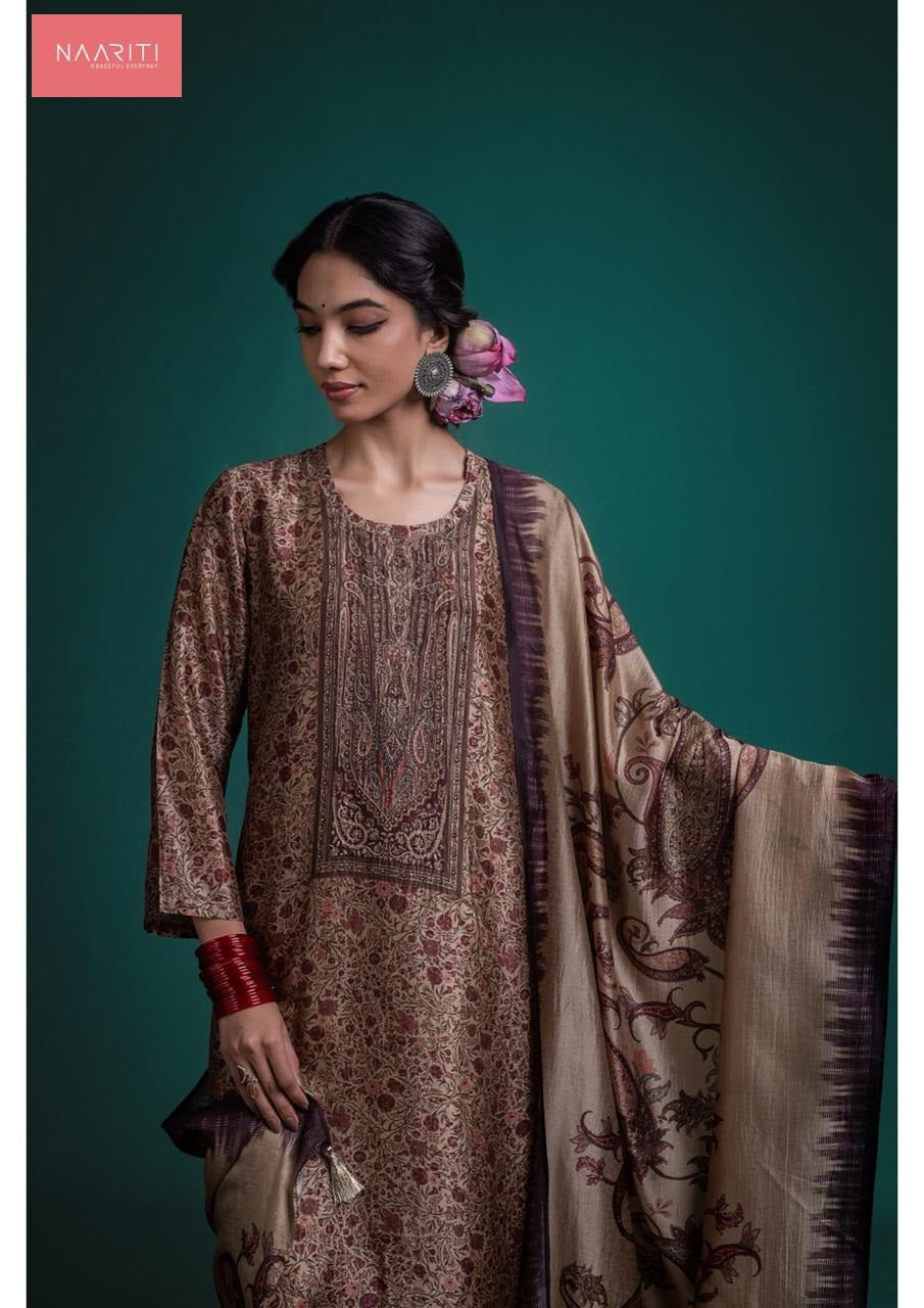 New Kalyani Naariti Pure Silk Pant Style Suits Wholesaler India
