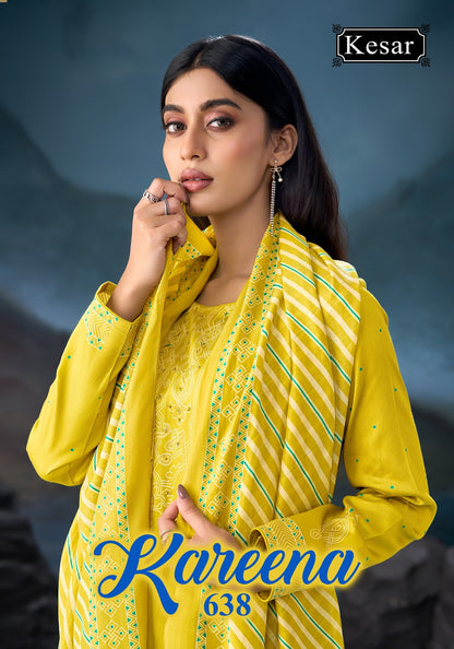 New Kareena 638 Kesar Jam Satin Karachi Salwar Suits Manufacturer Gujarat