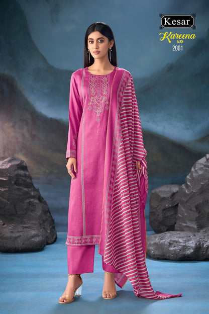 New Kareena 638 Kesar Jam Satin Karachi Salwar Suits Manufacturer Gujarat
