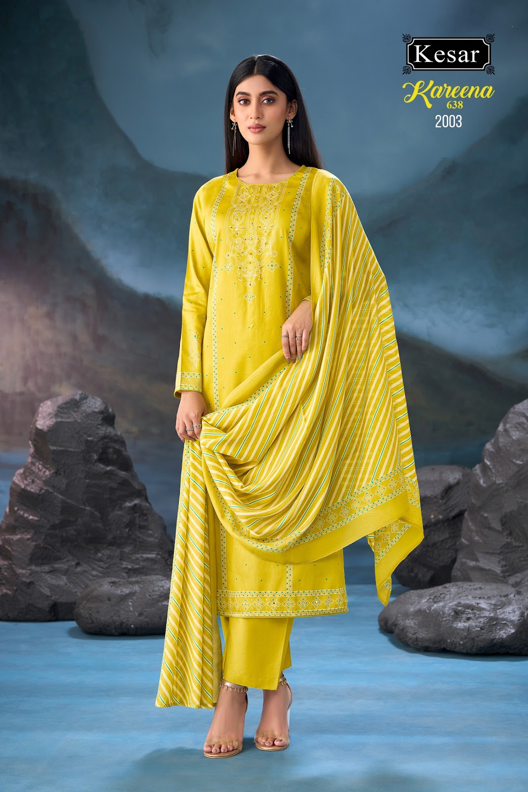 New Kareena 638 Kesar Jam Satin Karachi Salwar Suits Manufacturer Gujarat
