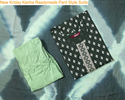 New Kriday Kanha Reyon Readymade Pant Style Suits Exporter