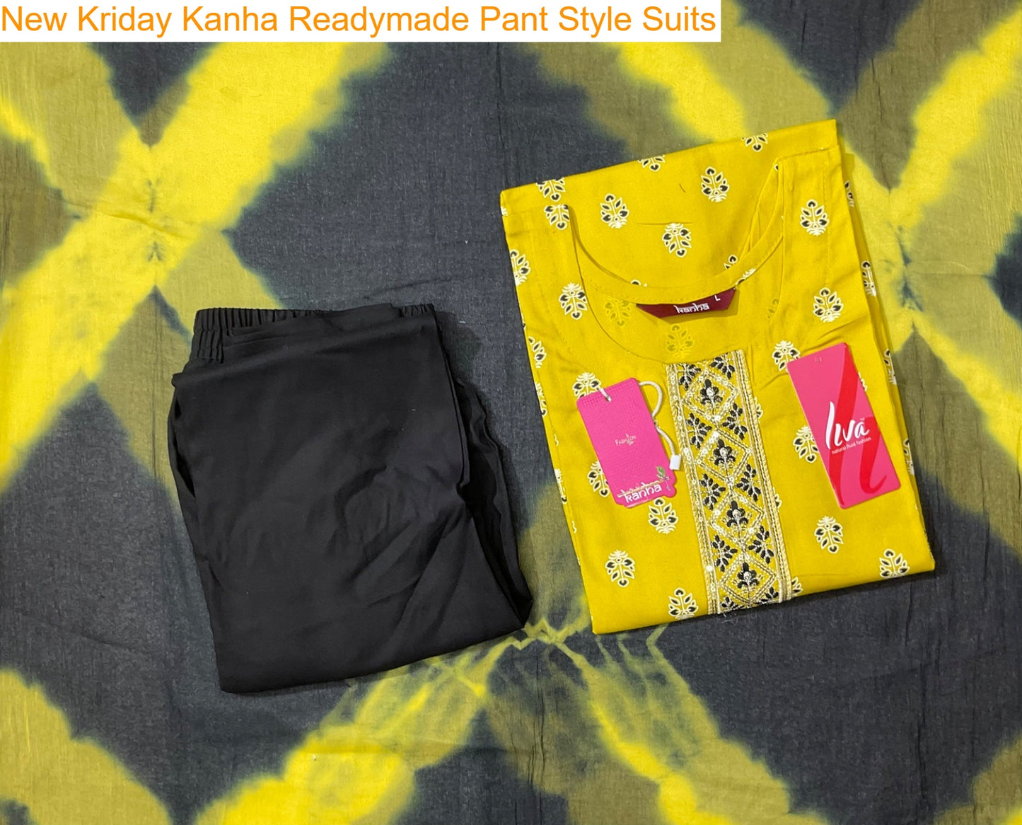 New Kriday Kanha Reyon Readymade Pant Style Suits Exporter