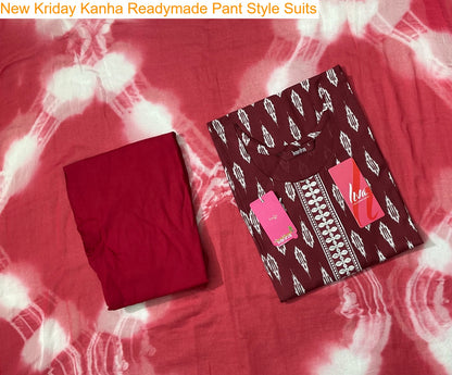 New Kriday Kanha Reyon Readymade Pant Style Suits Exporter