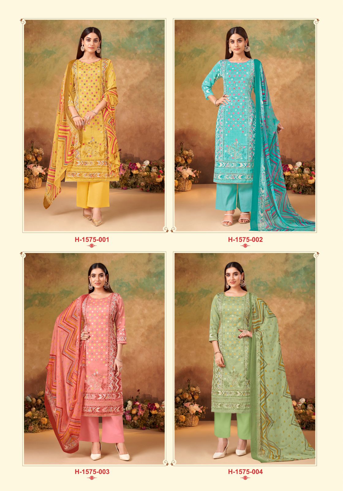 New Kusha Alok Pure Zam Plazzo Style Suits Supplier Gujarat