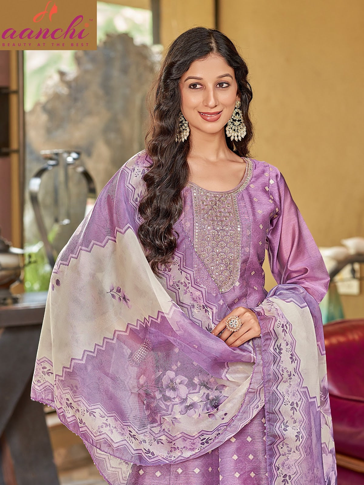New Mahi Aanchi Shimmer Readymade Anarkali Suits Wholesale Rate