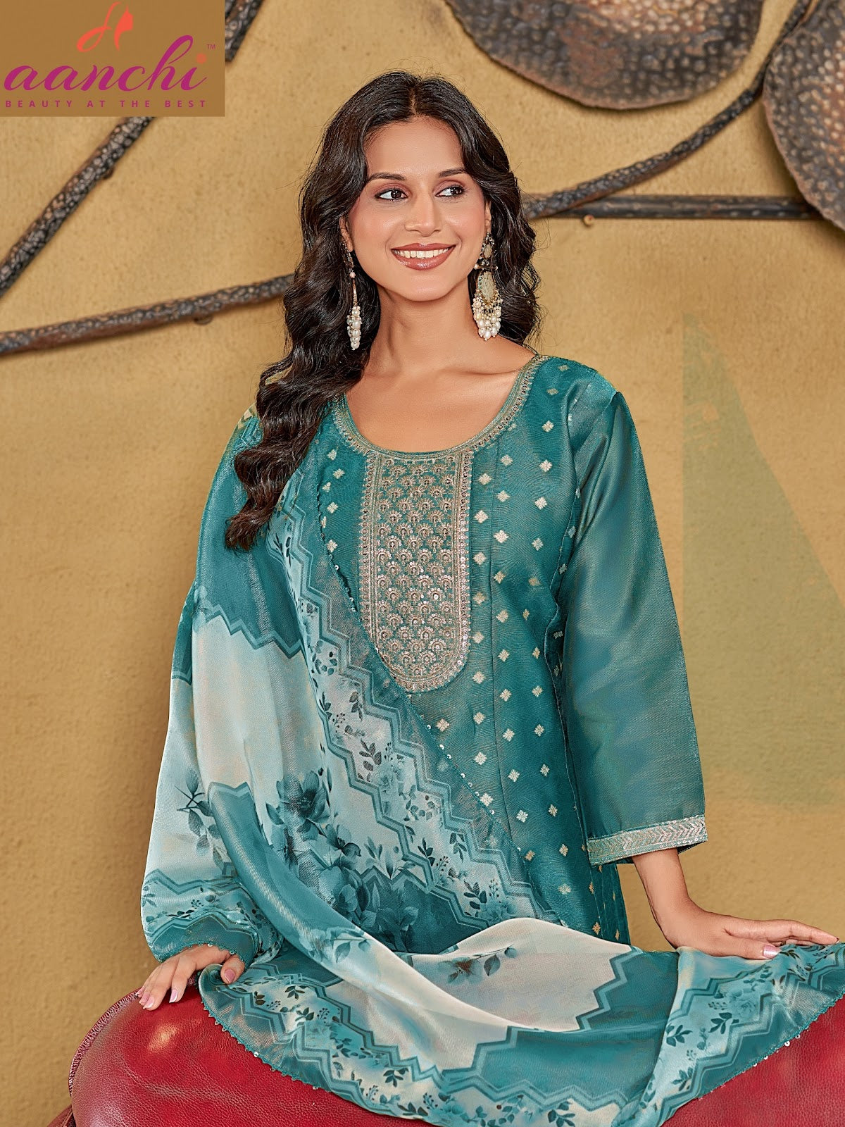 New Mahi Aanchi Shimmer Readymade Anarkali Suits Wholesale Rate