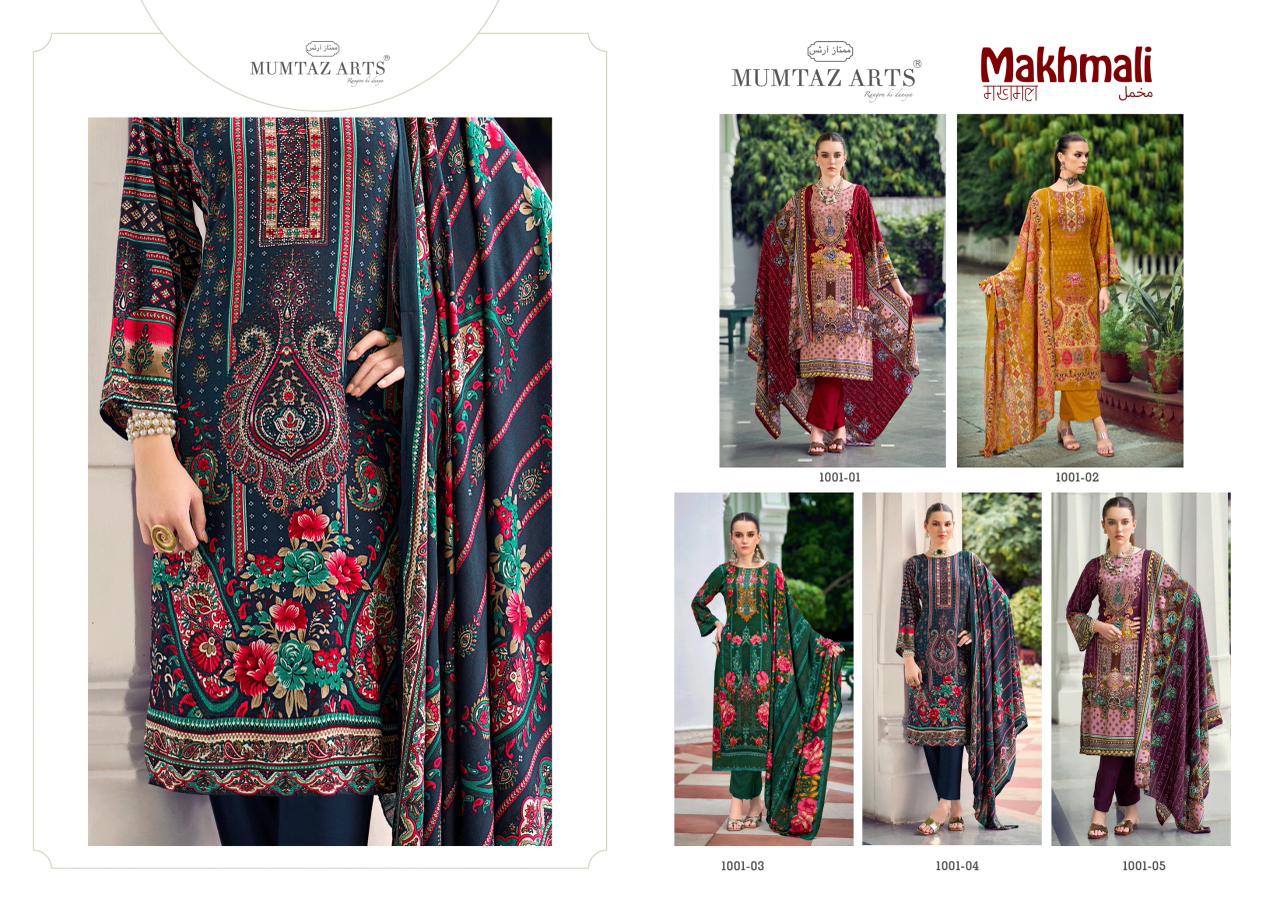 New Makhmali Mumtaz Arts Viscose Rayon Karachi Salwar Suits Exporter