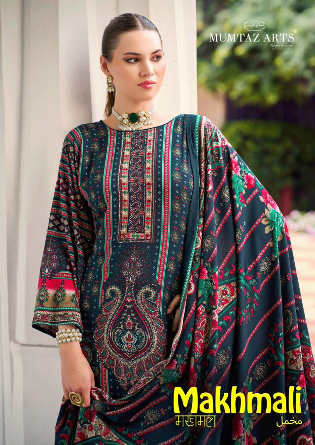 New Makhmali Mumtaz Arts Viscose Rayon Karachi Salwar Suits Exporter