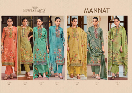 New Mannat Work Mumtaz Arts Jam Satin Karachi Salwar Suits Exporter India