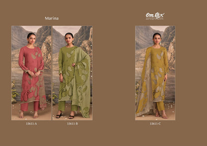 New Marina Omtex Organza Pant Style Suits Wholesaler India