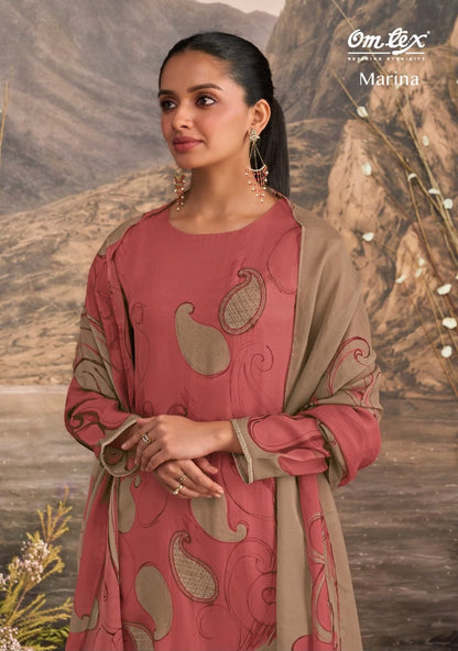 New Marina Omtex Organza Pant Style Suits Wholesaler India
