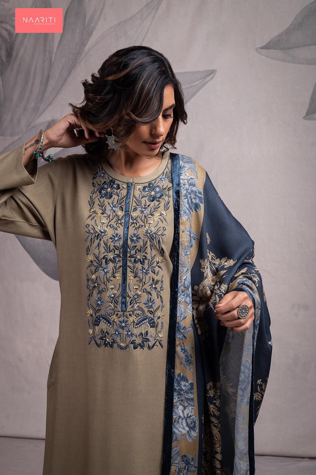 New Maryam Naariti Pashmina Suits Exporter