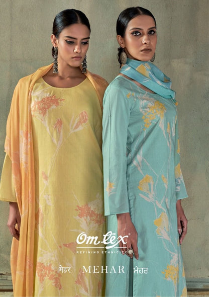 New Mehar Omtex Lawn Cotton Pakistani Salwar Suits Wholesale Price