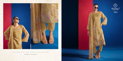 New Mehar Rupali Cotton Silk Pant Style Suits Wholesaler