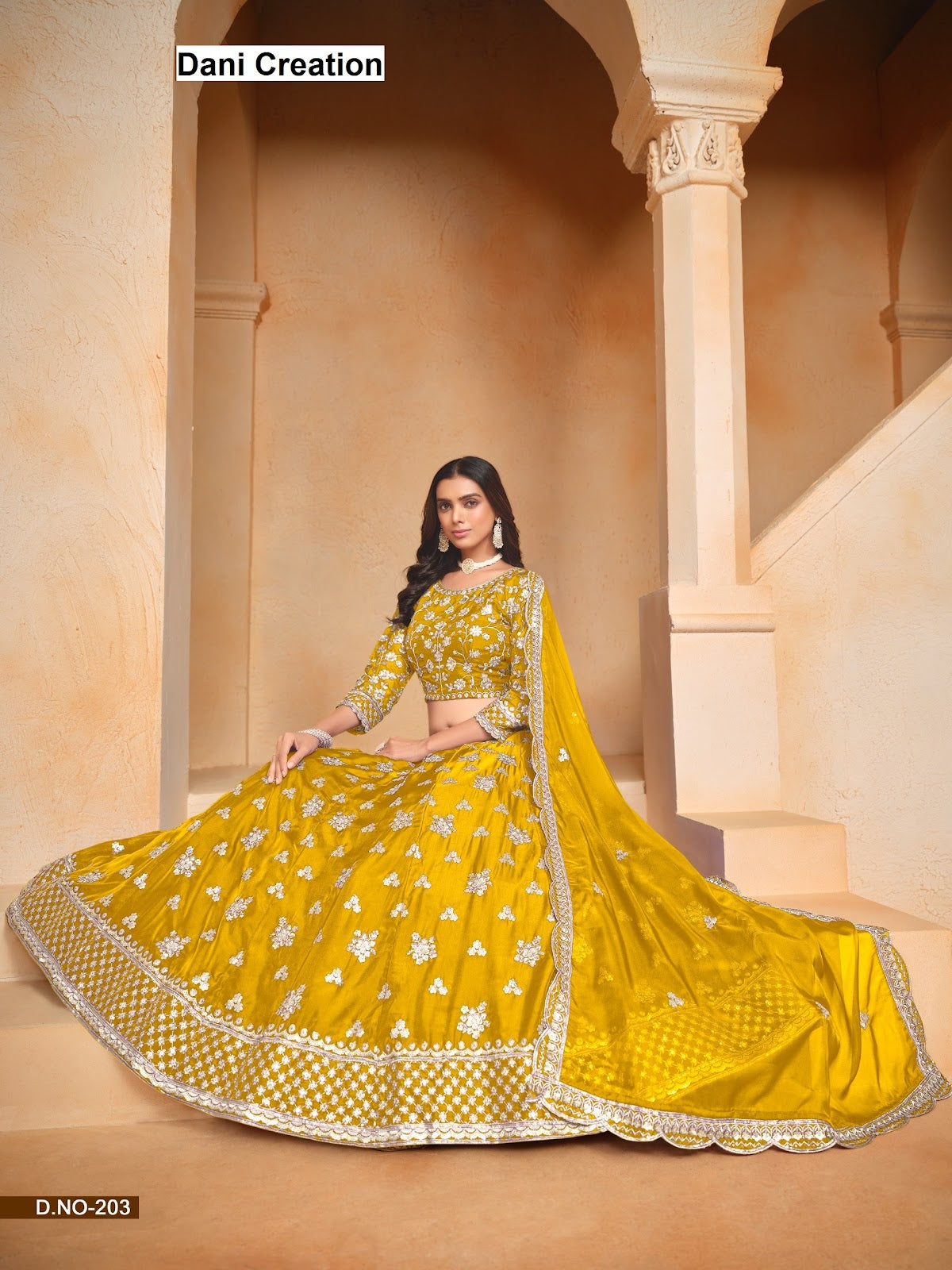 New Mehvish Vol 2 Dani Creation Organza Lehenga Choli Supplier