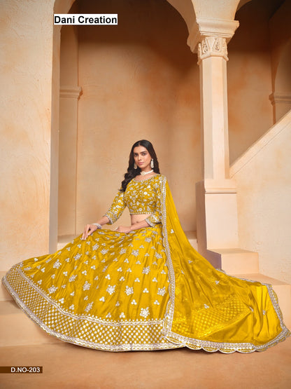 New Mehvish Vol 2 Dani Creation Organza Lehenga Choli Supplier