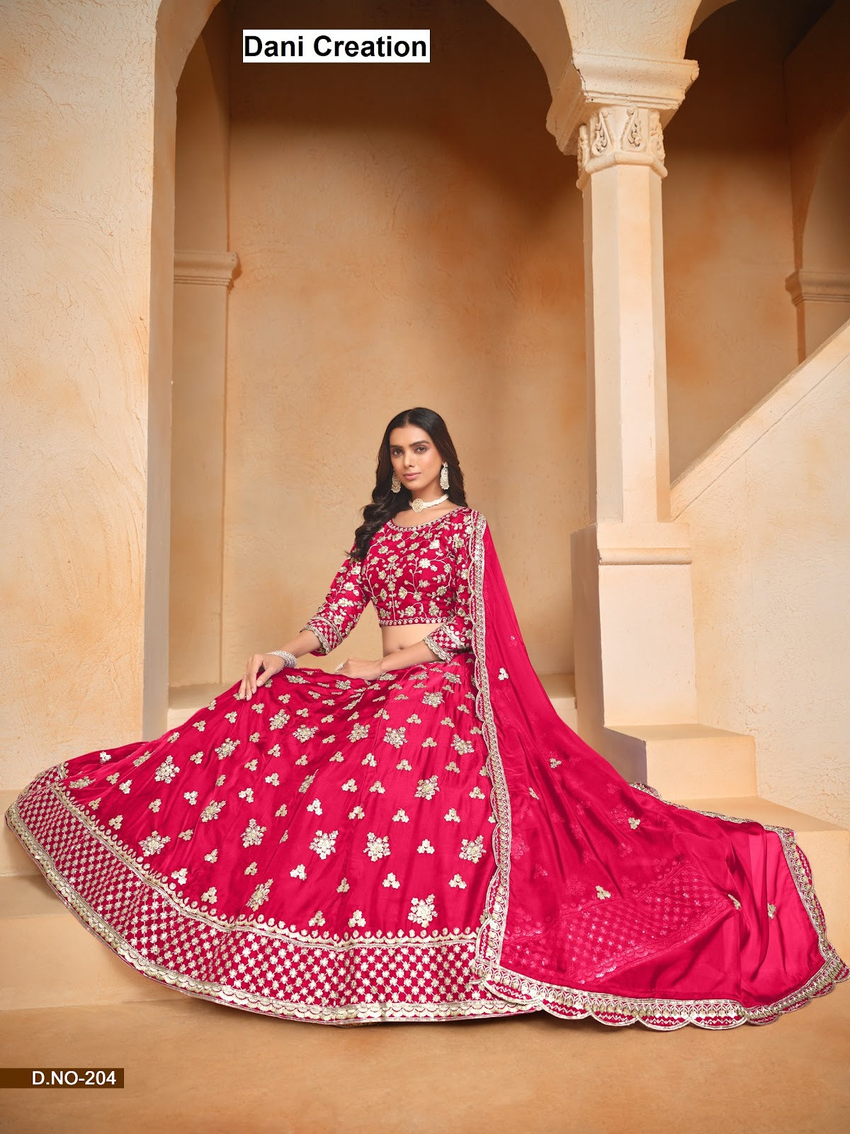 New Mehvish Vol 2 Dani Creation Organza Lehenga Choli Supplier
