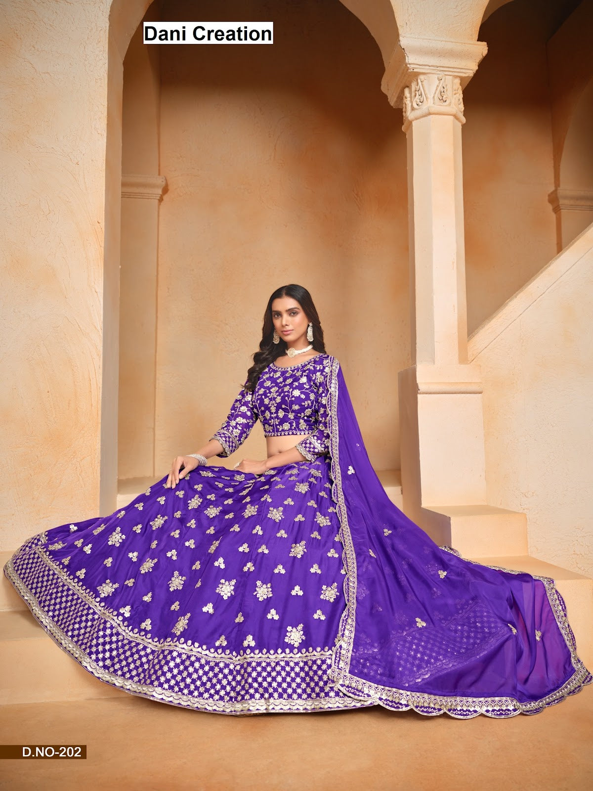 New Mehvish Vol 2 Dani Creation Organza Lehenga Choli Supplier