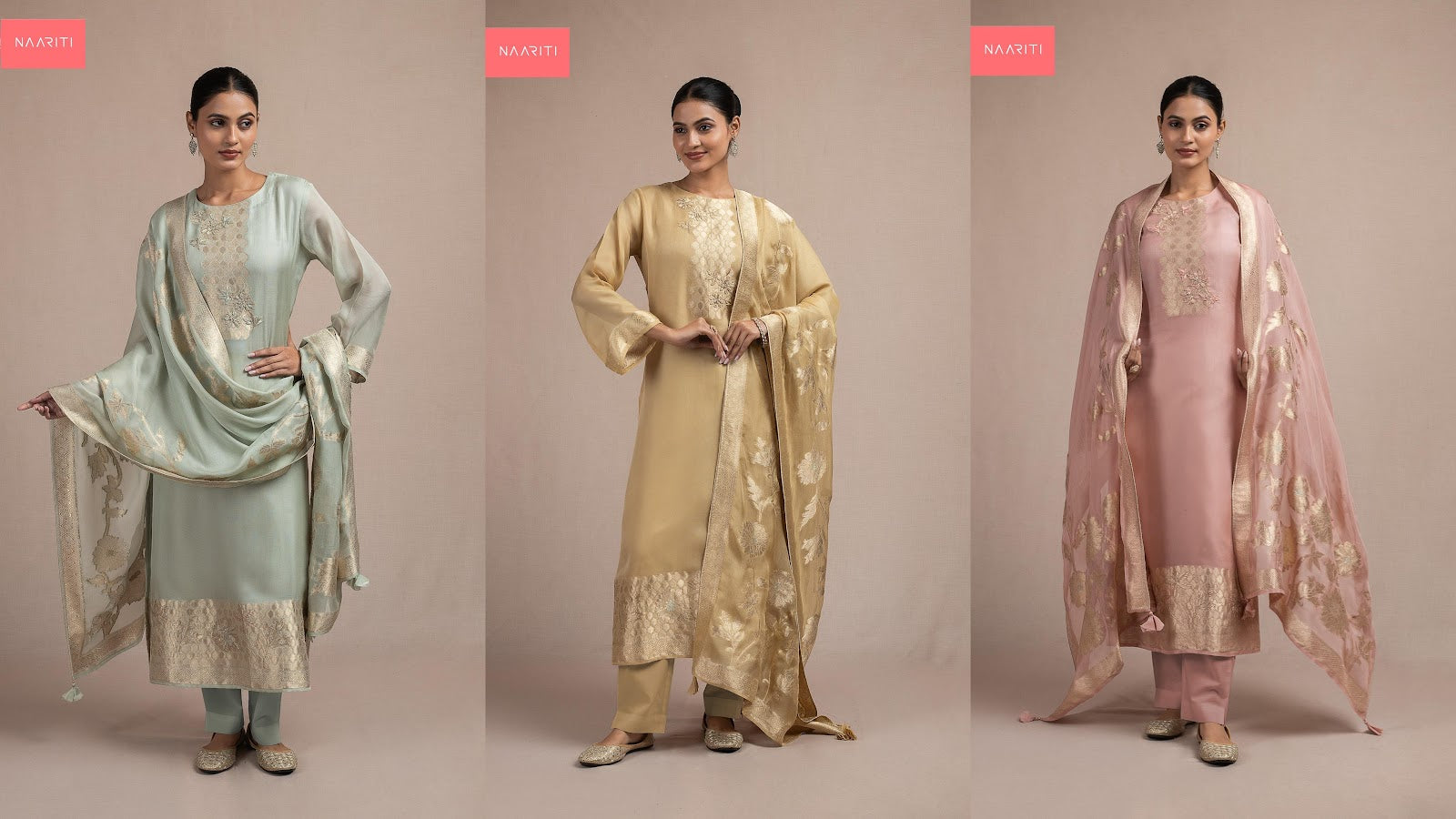 New Mikala Naariti Silk Pant Style Suits Manufacturer