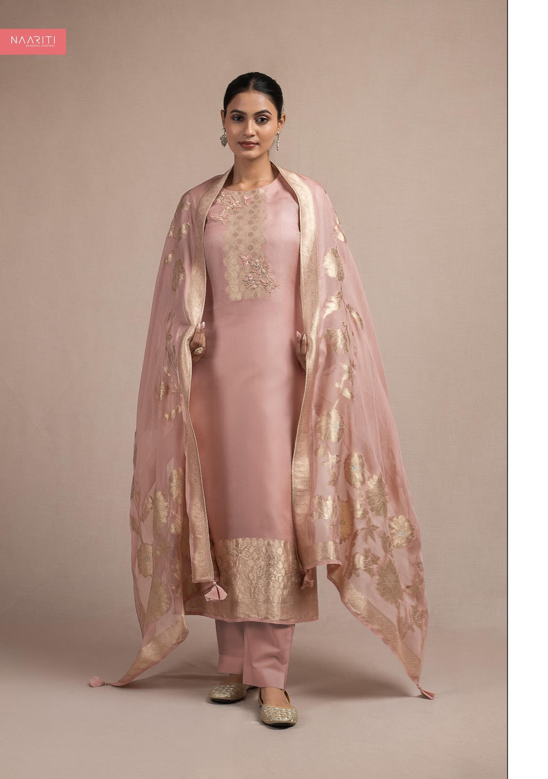 New Mikala Naariti Silk Pant Style Suits Manufacturer