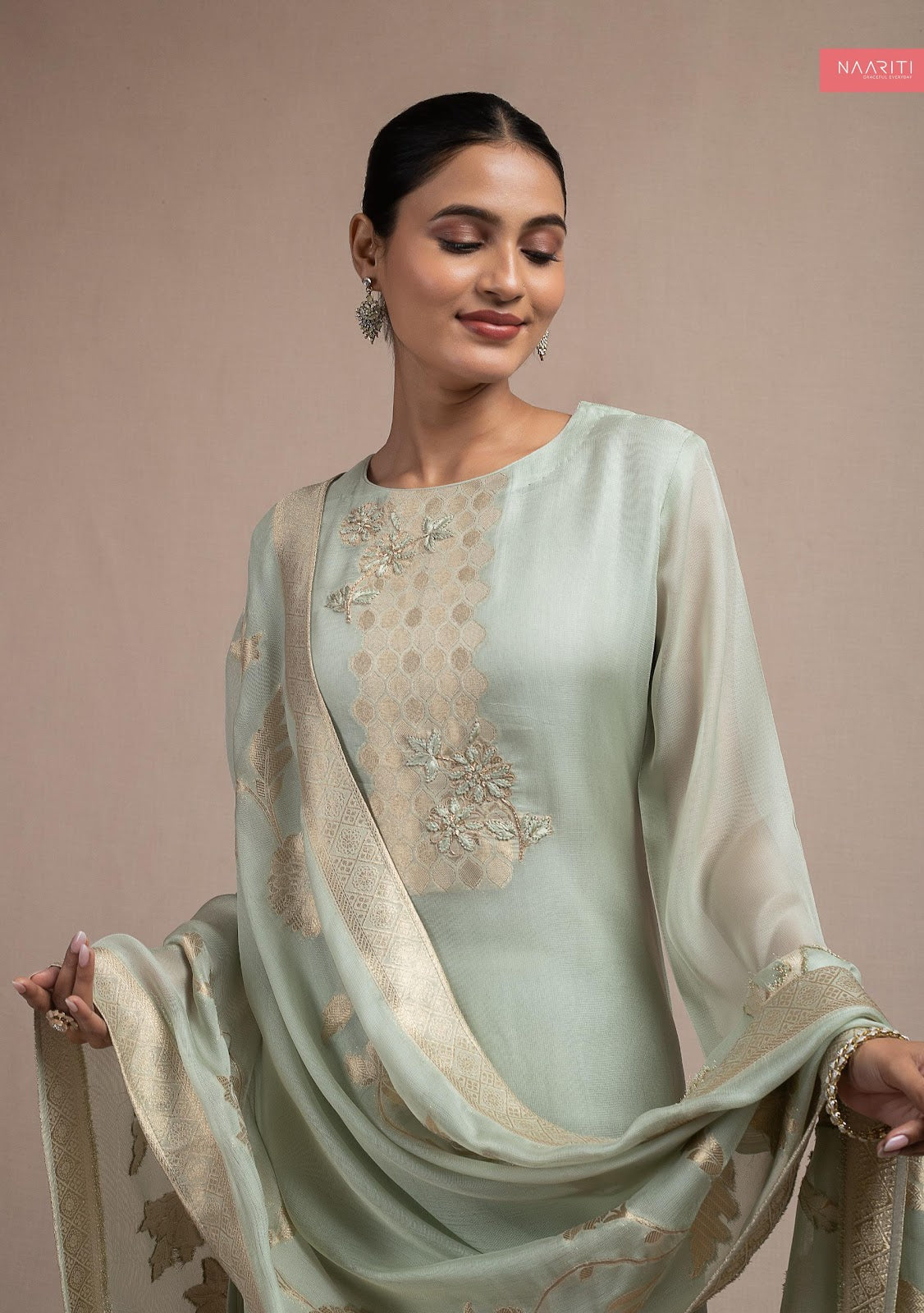 New Mikala Naariti Silk Pant Style Suits Manufacturer