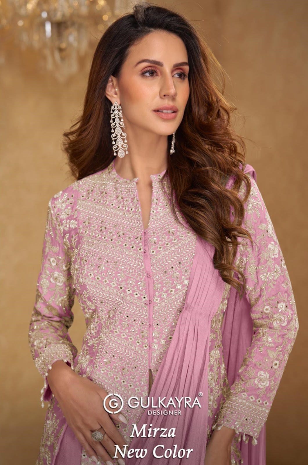 New Mirza Gulkayra Designer Chinnon Indo Western Pair Manufacturer Gujarat