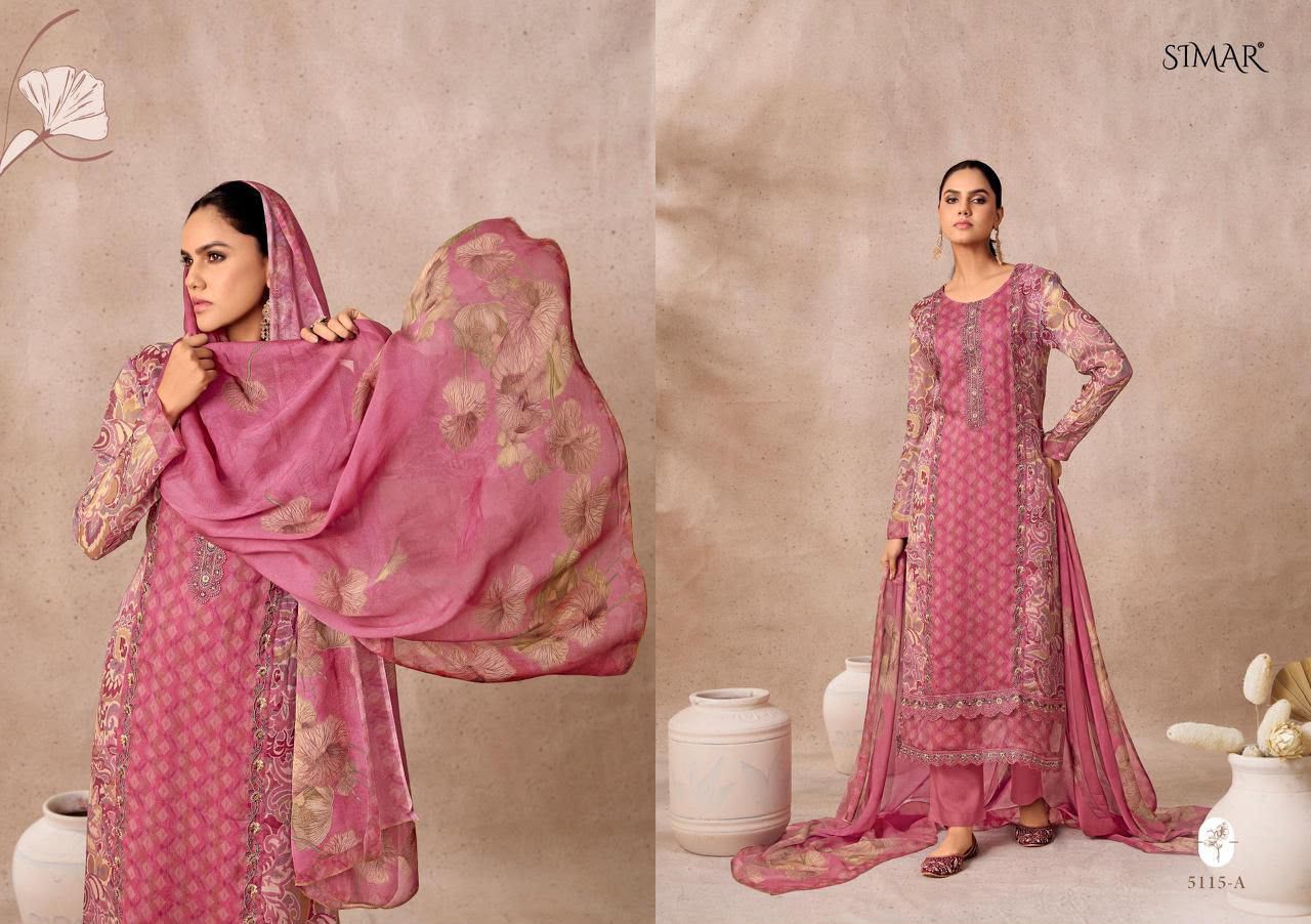 New Morni Simar Viscose Organza Pant Style Suits Wholesaler India