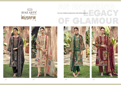 New Musafir Riaz Art Lawn Karachi Salwar Suits Wholesale Price