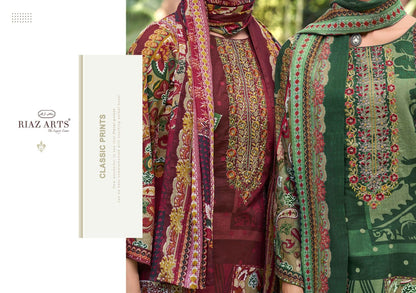 New Musafir Riaz Art Lawn Karachi Salwar Suits Wholesale Price