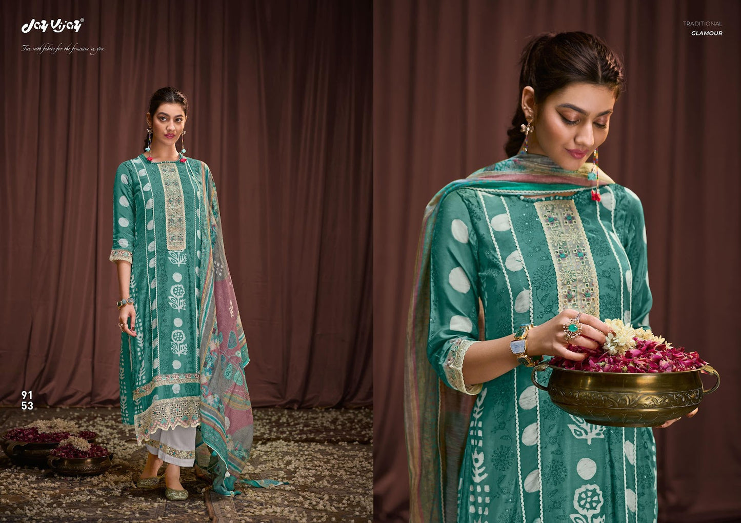 New N Now Vol 15 Jay Vijay Moga Silk Pant Style Suits Exporter Ahmedabad