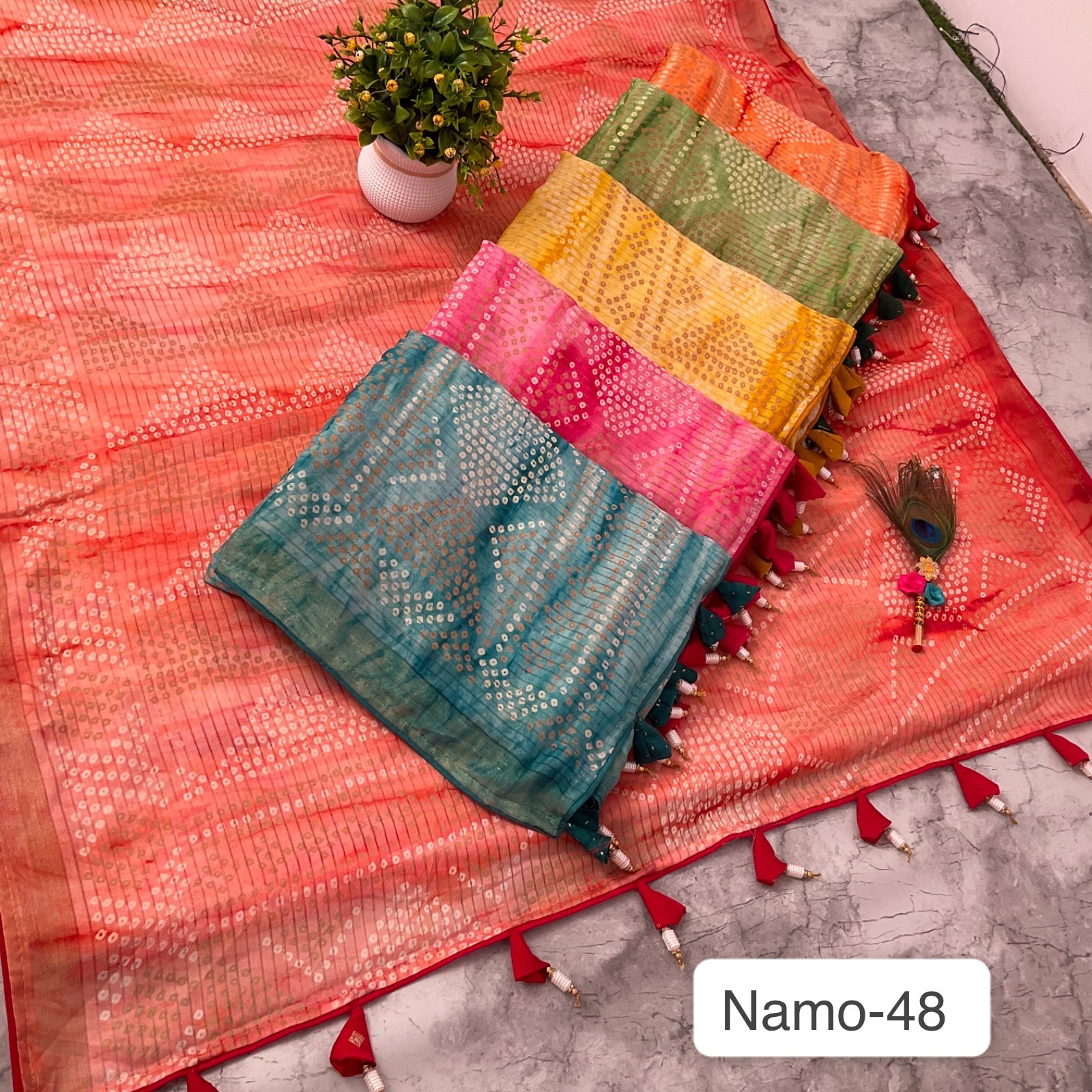 New Namo 48 Kalpveli Moss Sarees Wholesale Rate