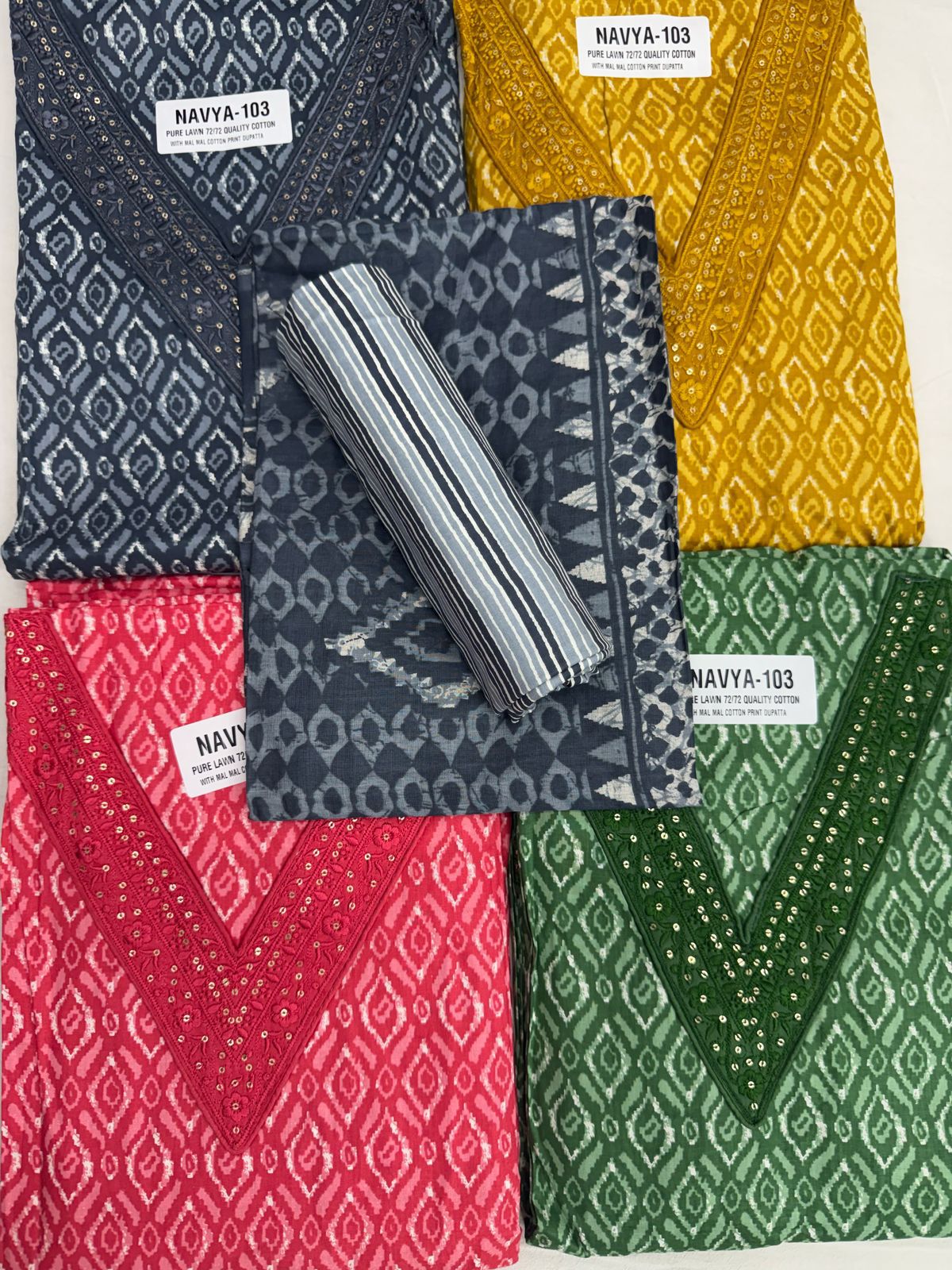 New Navya Nayandeep Lawn Cotton Salwar Suits Manufacturer Ahmedabad