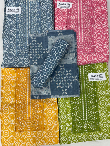 New Navya Nayandeep Lawn Cotton Salwar Suits Manufacturer Ahmedabad