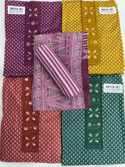 New Navya Nayandeep Lawn Cotton Salwar Suits Manufacturer Ahmedabad