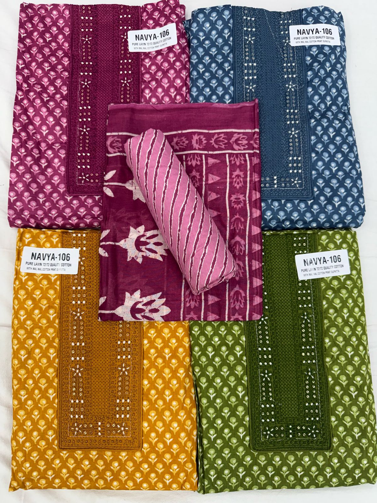 New Navya Nayandeep Lawn Cotton Salwar Suits Manufacturer Ahmedabad