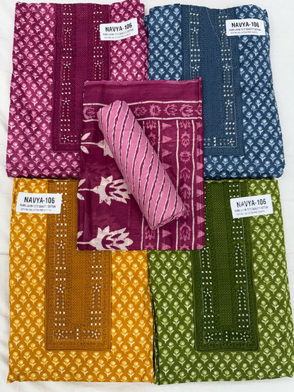 New Navya Nayandeep Lawn Cotton Salwar Suits Manufacturer Ahmedabad
