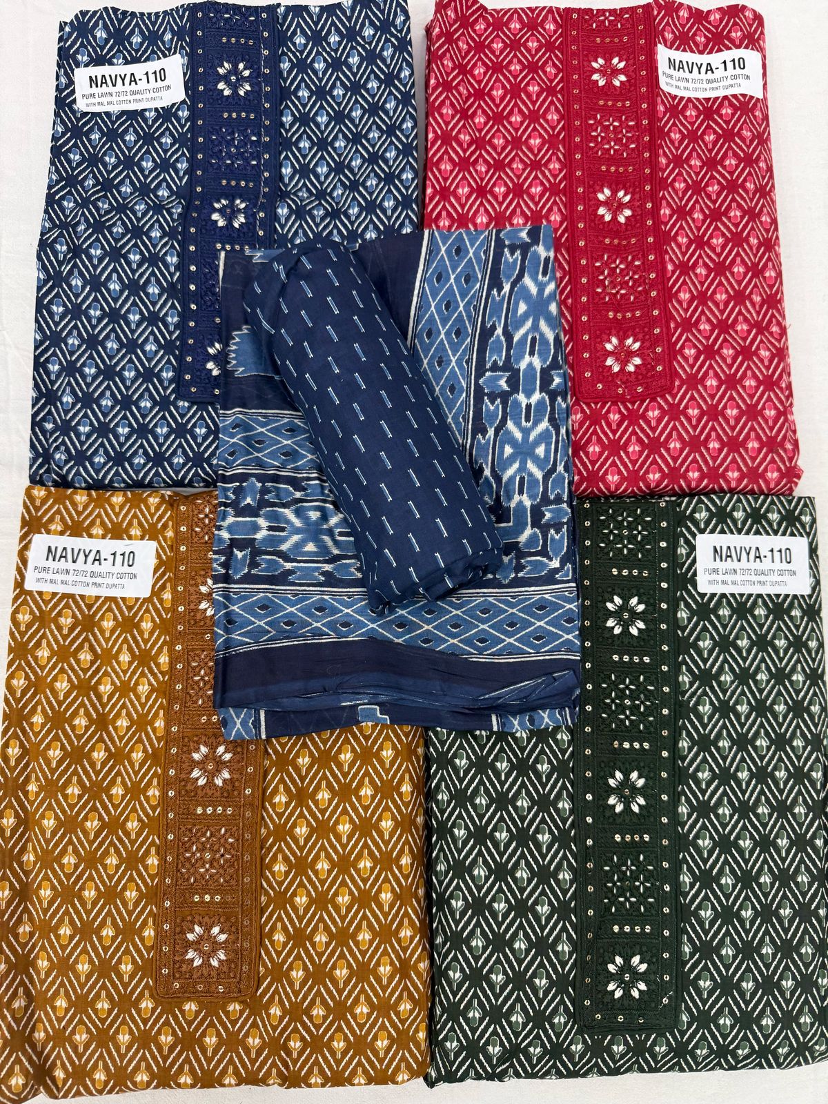 New Navya Nayandeep Lawn Cotton Salwar Suits Manufacturer Ahmedabad