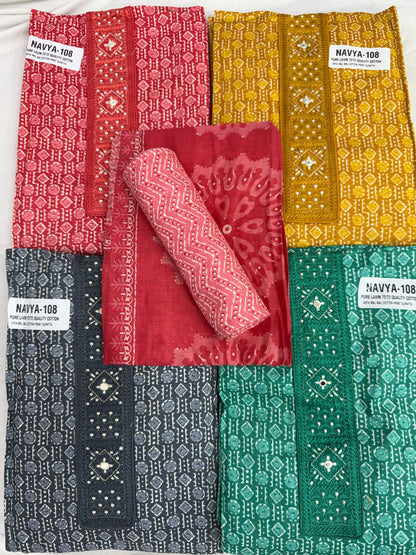 New Navya Nayandeep Lawn Cotton Salwar Suits Manufacturer Ahmedabad