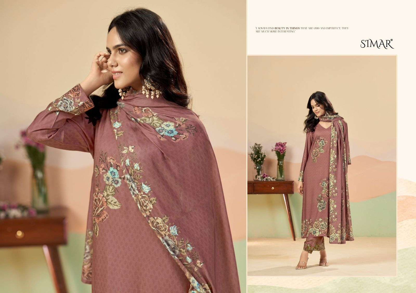 New Nazakat Simar Lawn Cotton Pant Style Suits Manufacturer Gujarat