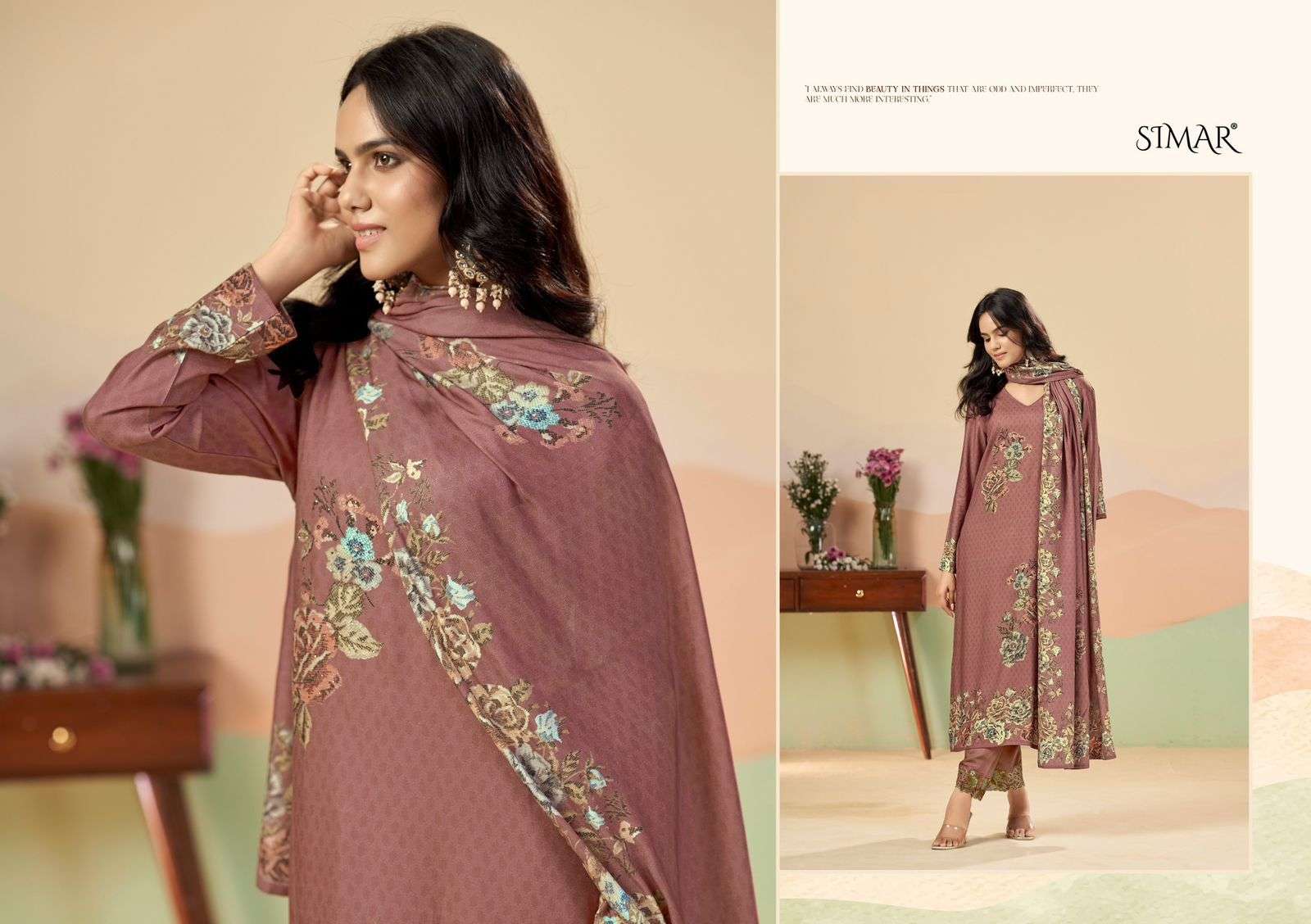 New Nazakat Simar Lawn Cotton Pant Style Suits Manufacturer Gujarat