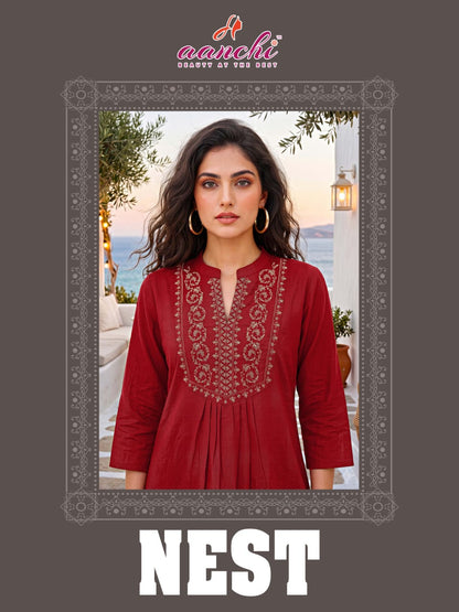 New Nest Aanchi Vatican Short Kurtis Wholesale Price