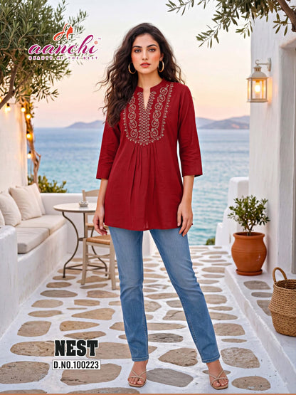 New Nest Aanchi Vatican Short Kurtis Wholesale Price